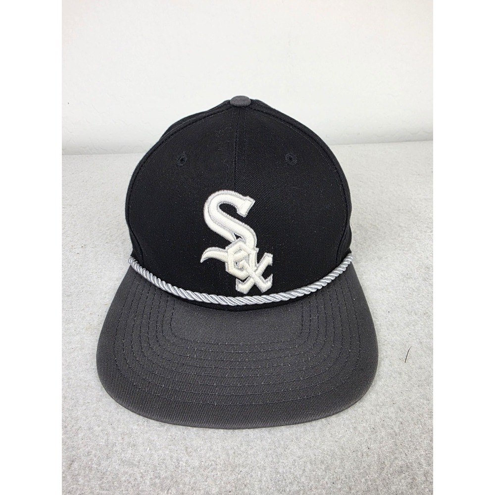 Chicago White Sox Black New Era 59Fifty Snapback Hat Retro Style 9Fifty Original